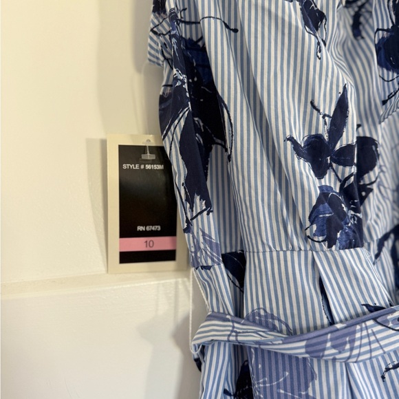 Julian Taylor Navy and White Floral Maxi Dress - Picture 7 of 7